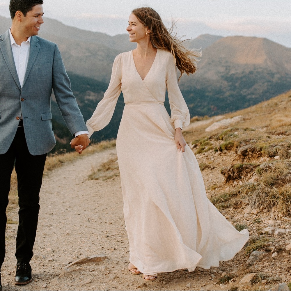 Lulus My Whole Heart Long Sleeve Maxi Dress in Cream